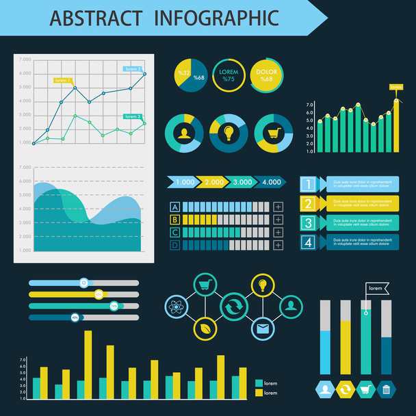 infografische Gestaltungselemente - Vektor, Bild