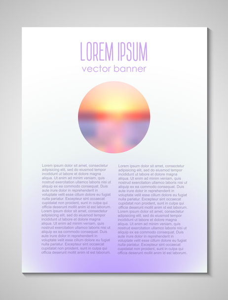 brochure lichte dekking ontwerpsjabloon - Vector, afbeelding