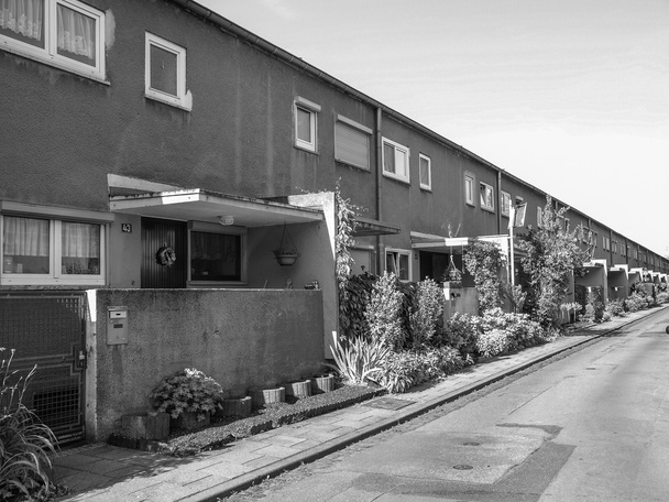 Blanco y negro Siedlung Roemerstadt
 - Foto, Imagen