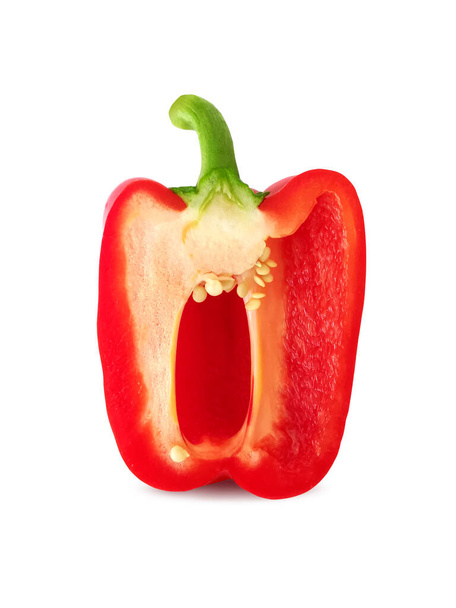 red sweet pepper isolated on white background - Foto, Bild