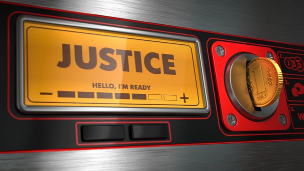 Giustizia in mostra di distributore automatico
. - Foto, immagini