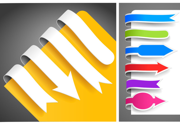 Colour bookmarks - Vector, afbeelding