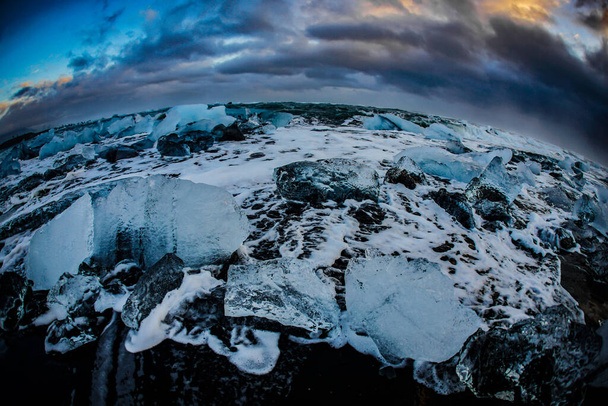 Yorkels Aur Roon Glacier Lake. Schietplaats: IJsland - Foto, afbeelding