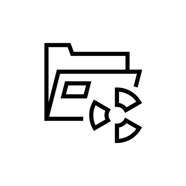 INFECTED FILES icono en el vector. Logotipo - Vector, Imagen
