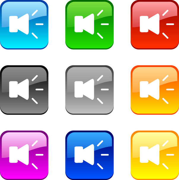 Sound buttons. - Vector, Image
