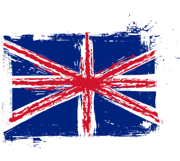 Grunge Britain flag - Vector, Image