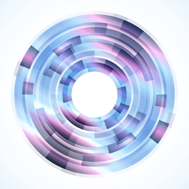 Geometric frame from circles, vector abstract background, wallpaper - Vektor, kép