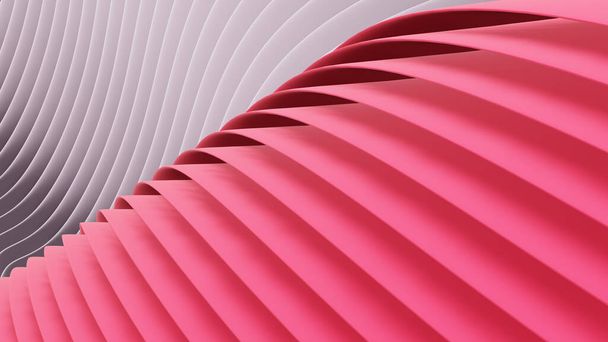 3D abstract waves background. Wallpaper of 3D colored abstract lines and waves. Geometric background. 3D render - Foto, afbeelding