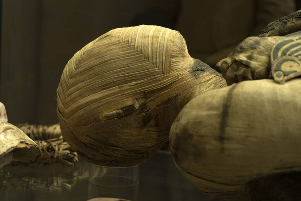 Egyptian mummy close up detail - Photo, Image