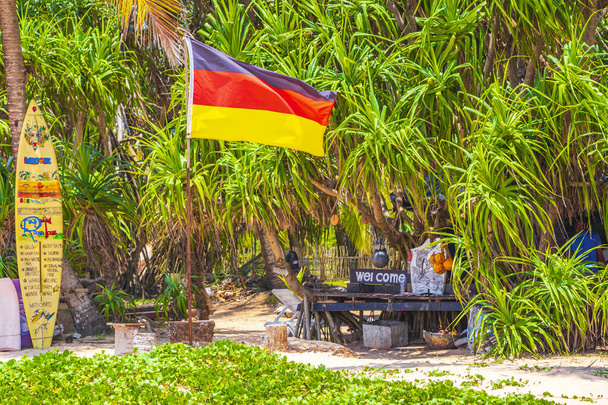Bentota Sri Lanka 16. March 2018 Beautiful sunny landscape panorama from German Bentota Beach on Sri Lanka island. - Foto, imagen