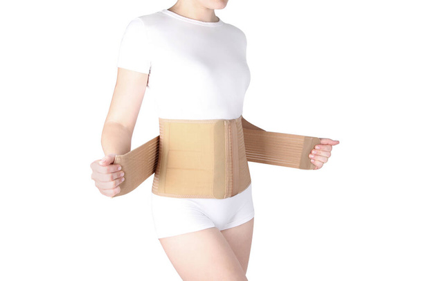 Orthopedic lumbar support corset products. Lumbar Support Belts. Posture Corrector For Back Clavicle Spine. Lumbar Waist Support Belt Strong Lower Back Brace Support - Фото, зображення