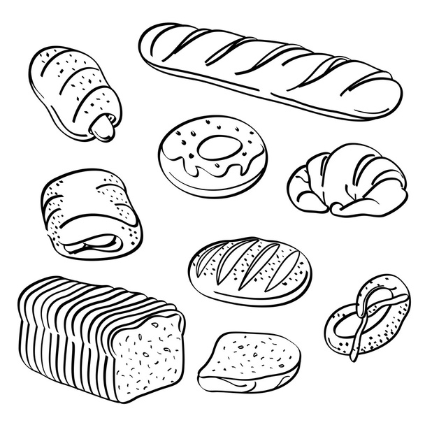 chléb kolekce - Vektor, obrázek