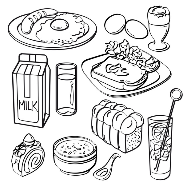 Breakfast Set Collection - Vector, Imagen
