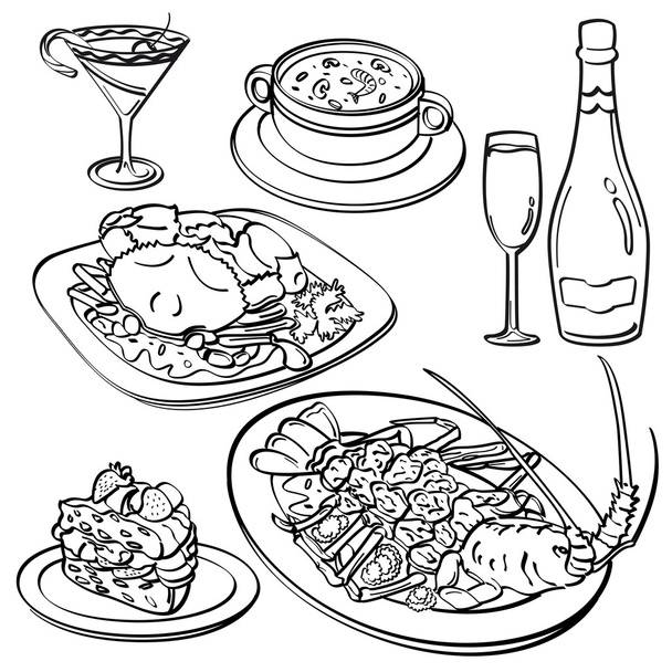 Dinner Set Collection - Vector, Image
