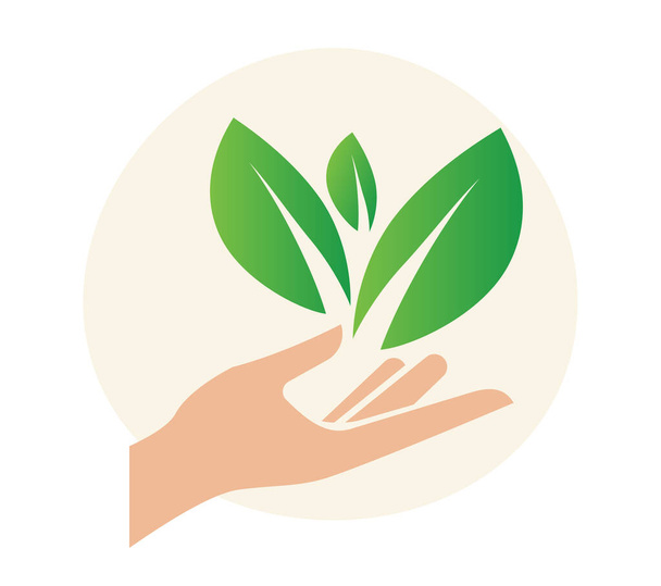 Sustainability - Plant Icon stock illustration as EPS 10 File - Vetor, Imagem