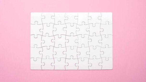 Blank finished rectangular puzzle - Фото, зображення