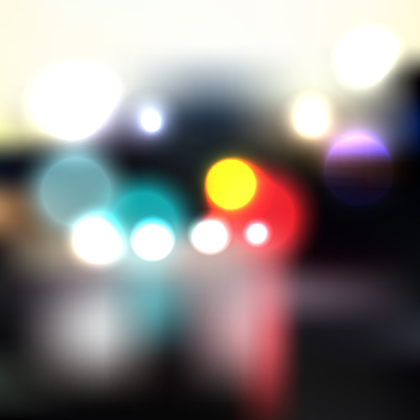 Colorful city lights - Vector, Image
