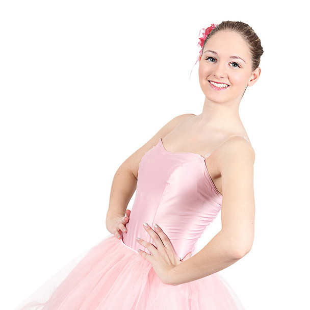 Ballerina dancing in studio - Fotó, kép