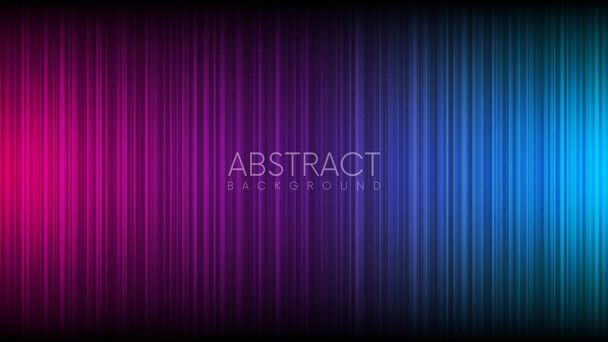 Abstraktní futuristické neonové pozadí. Vertikální pruhy v neonových barvách s vybledlým efektem. Mnoho náhodných průhledných překrytých čar. Pozadí vektoru - Vektor, obrázek
