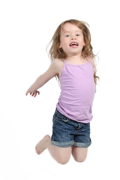 Little Girl jumping - Fotó, kép