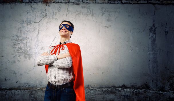 Selbstbewusster Superheld - Foto, Bild