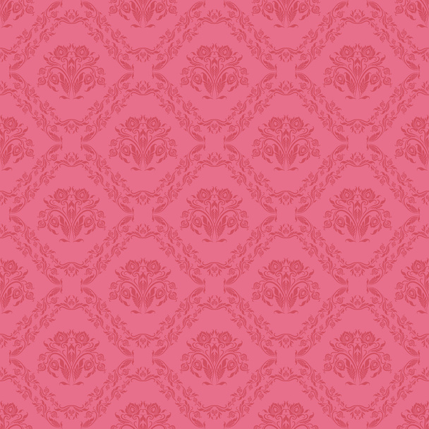 damask seamless floral pattern - Vector, Image