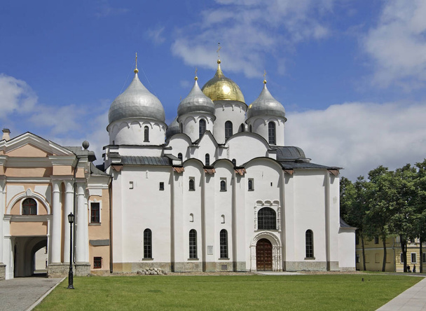 Cathedral of St. Sophia in Novgorod the Great (Veliky Novgorod). Russia - 写真・画像