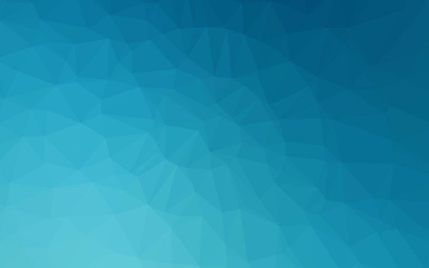 Light BLUE vector polygon abstract background. Brand new colorful illustration in with gradient. Triangular pattern for your business design. - Vetor, Imagem
