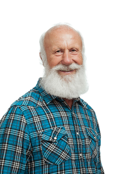 alter Mann mit langem Bart - Foto, Bild