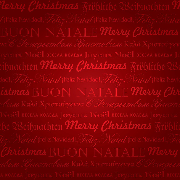 Seamless multilingual christmas pattern (vector) - Vector, Image