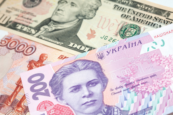 гроші з України, Росії та США - Фото, зображення