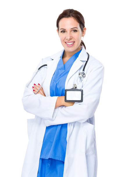 женщина-врач со стетоскопом - Фото, изображение