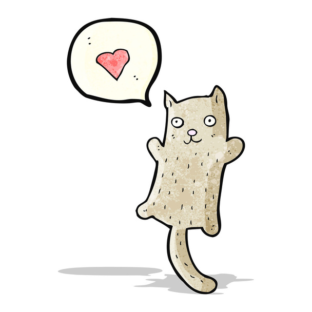 funny cartoon cat - Vektor, obrázek