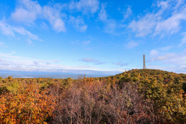 The view of High Point State Park, NJ, Sussex County, crisp fall morning. - Fotó, kép