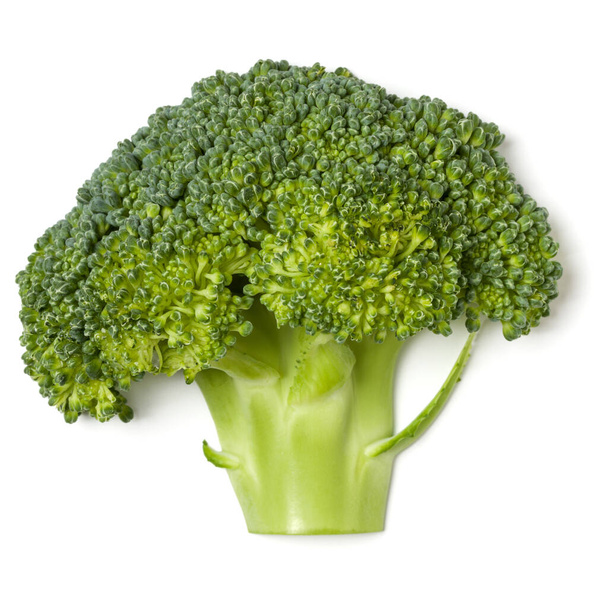 Broccoli isolated over white background. Top view, flat lay. - Fotó, kép