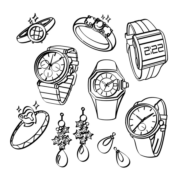 Bijoux et montres
 - Vecteur, image