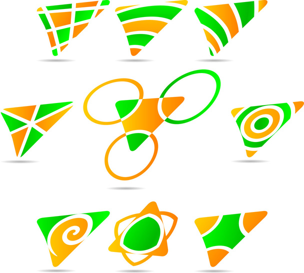 Set of Company Logos. - Вектор,изображение