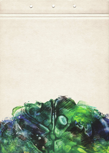Πρόστιμο αφηρημένο καλλιτεχνικό χρώμα φόντο για grunge σχεδιασμό. Κάρτα από παλιό χαρτί, χρωματισμένη με πολύχρωμη μπογιά.. - Φωτογραφία, εικόνα