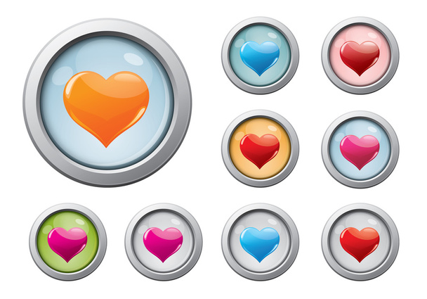 Valentine buttons - Foto, afbeelding