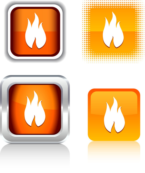 Fire icons. - Вектор,изображение