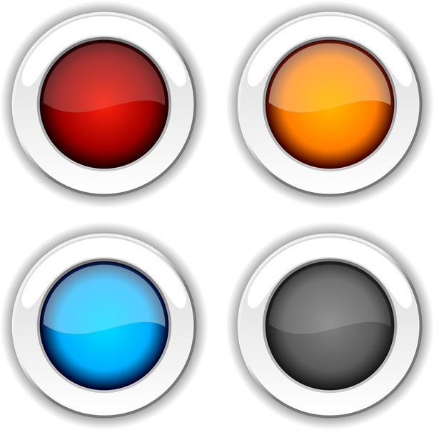 Glossy buttons. - Vecteur, image