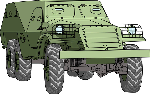 Vector  armored troop-carrier - Vettoriali, immagini