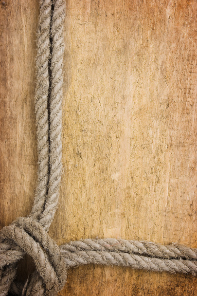 Frame made of old rope - Foto, afbeelding
