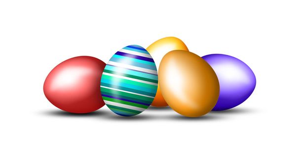 Un sacco di uova di Pasqua colorate
 - Foto, immagini
