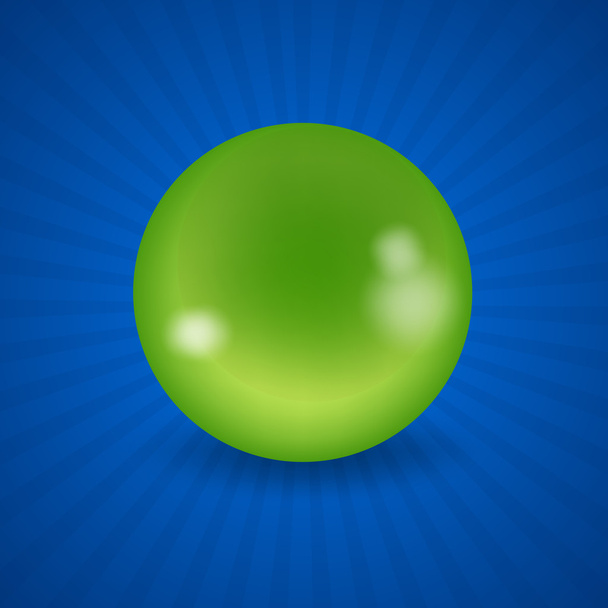 American billiard green Ball - Vector, Image
