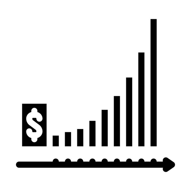 vložit obrázek ikony glyfu finančního plánování - Vektor, obrázek