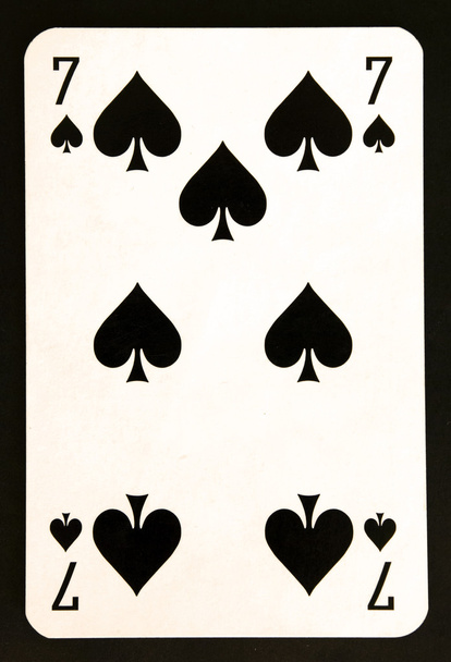 hrací karta sedm - Fotografie, Obrázek
