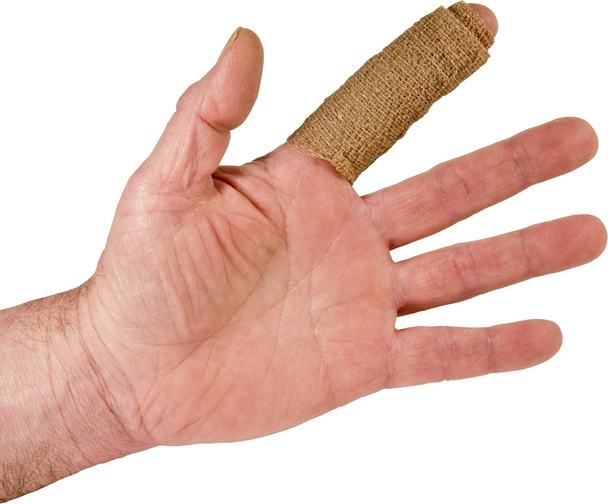 Index finger injury isolated hand - Fotografie, Obrázek