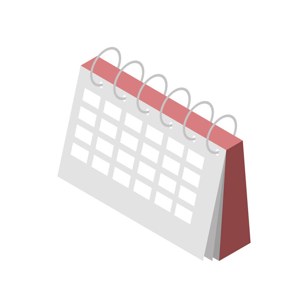 naptár emlékeztető ikon - Vektor, kép