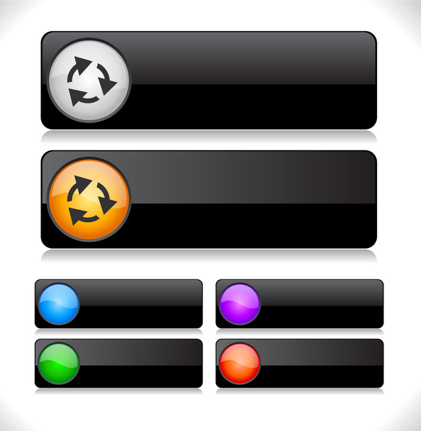Buttons for web. Vector. - Vecteur, image